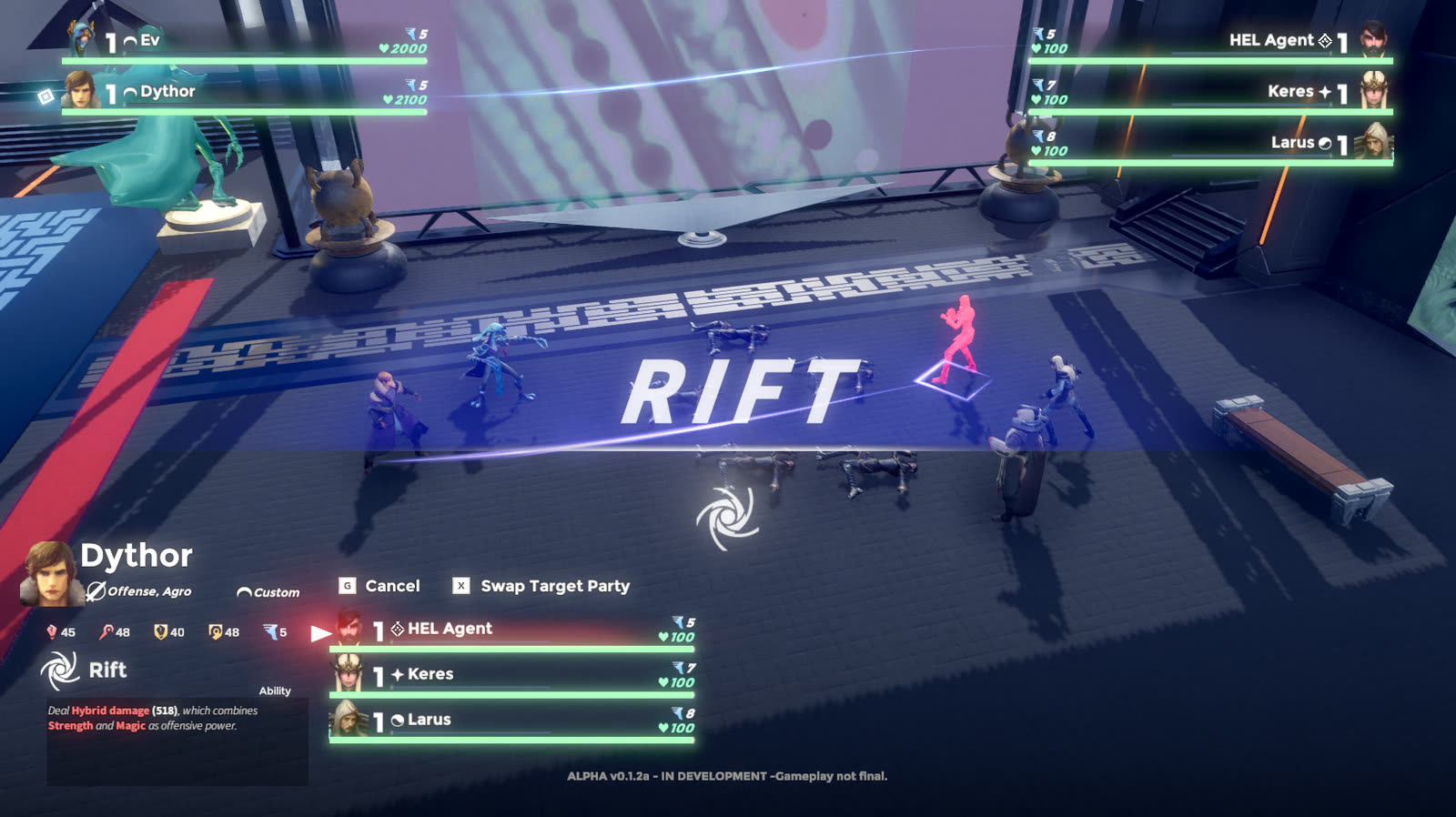 AVARIAvs · combat · rift turn-based arena