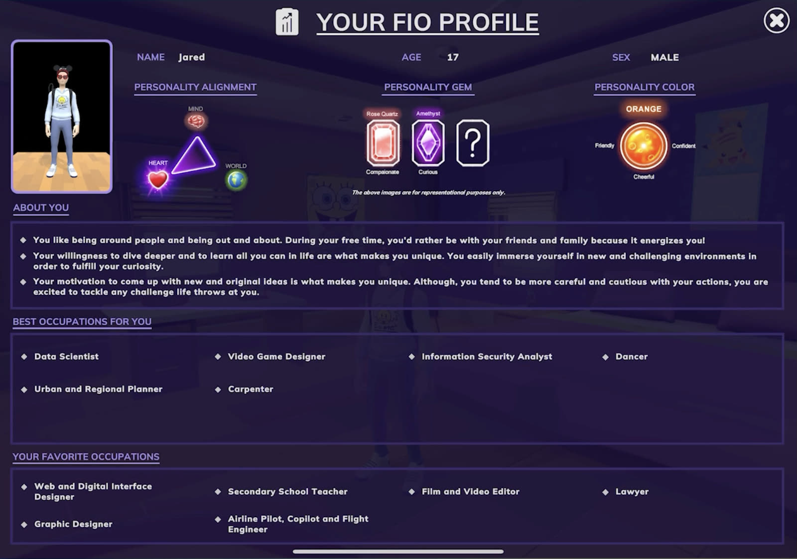 Figuring It Out · the payoff · your fio profile