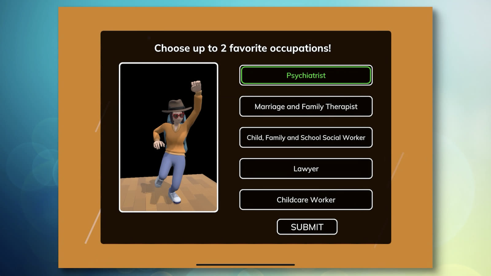 Figuring It Out · in play · occupation picker